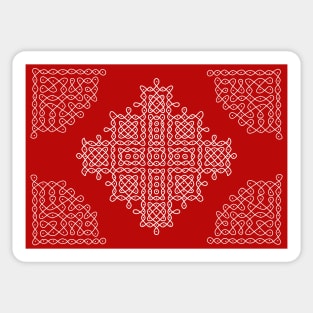 Dot Kolam, Rangoli, Indian traditional art Sticker